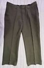Cabela's Wool Pants Size 36x26 Green Hunting Trousers Suspender Buttons Mens