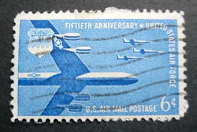 Sc # C49 ~ 6 cent Air Force, 50th Anniversary Issue - Image 1 of 2