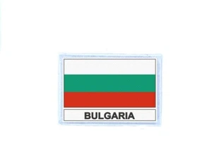Patch Aufnäher Aufnäher Thermo bedruckt Flagge BG Bulgarien - Bild 1 von 1