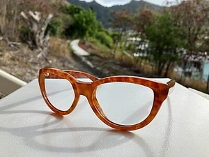 Light Tortoise Eyeglasses Frames Made in Italy - Picture 1 of 4