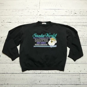 Felpa VINTAGE 1984 Babbo Natale Mondo Taglia M Scandinavia Mora Svezia Paese delle Meraviglie - Foto 1 di 9