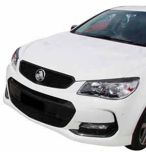 Holden VF Commodore Headlight Eyelids Eyebrows Eyelid Eye Lid BLACK PAIR NEW - Picture 1 of 6