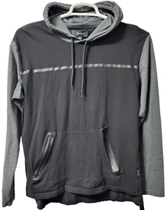 Ring Of Fire Hoodie Tshirt Herren M Langarm Pullover Reißverschluss schwarz grau - Bild 1 von 7