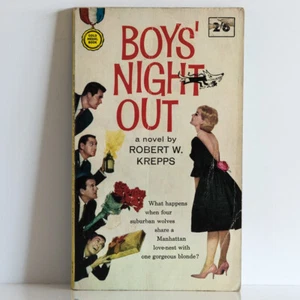 BOY'S NIGHT OUT Robert W Krepps 1962 Fawcett Gold Medal 1st vintage movie tie-in - Picture 1 of 3