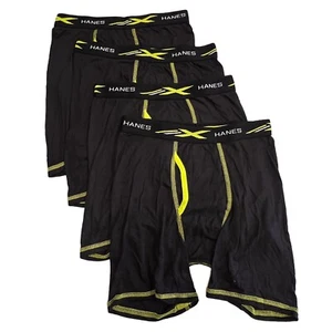 Boys Hanes X-Temp Boxer Briefs LARGE 4 Pack Tagless NEW NWOT - Picture 1 of 2