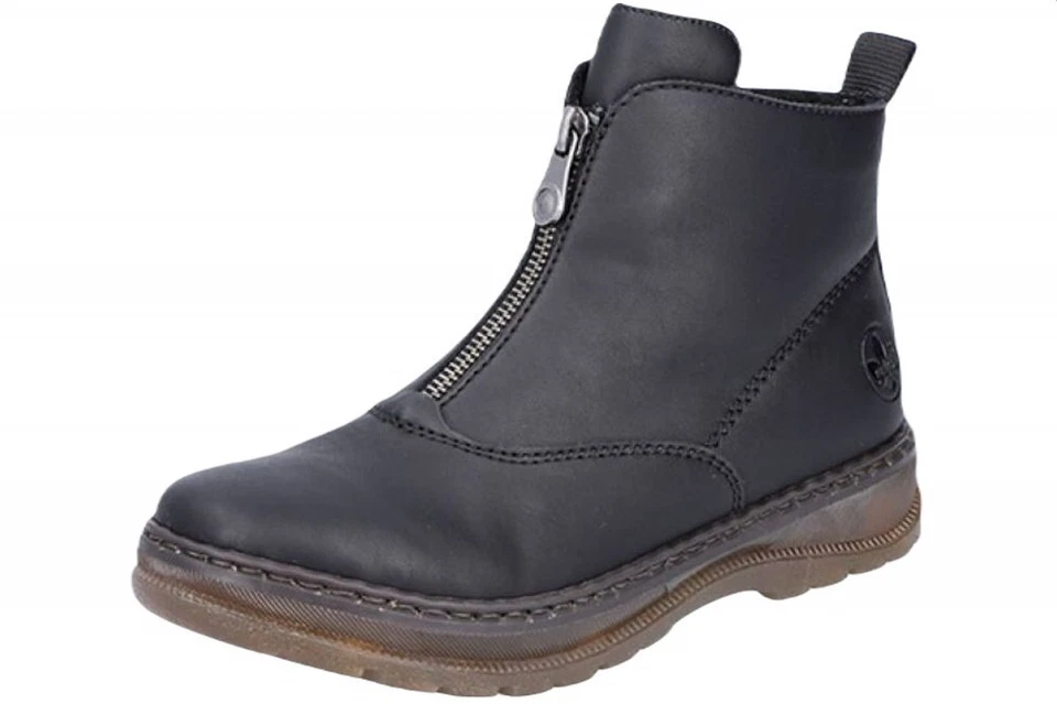 Rieker Damen Stiefelette Schwarz gefüttert L2091-00
