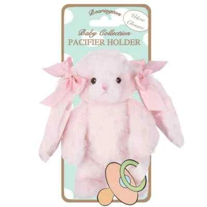 Bunny Paci Pacifier Holder Bearington Baby Shower Gift Soft Cuddly New - Picture 1 of 1