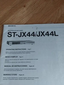 Sintonizador estéreo manual Sony ST-JX44/JX44L FM/AM - Imagen 1 de 2