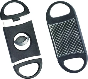 Doppelklinge Guillotine Zigarrenschneider, gebürstete Oberfläche, bis zu 54 Ringe - Bild 1 von 1