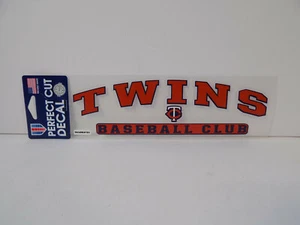 Minnesota Twins PERFECT CUT DECAL MLB Team Logo Bumper Sticker Decal Decor NEW - Picture 1 of 2
