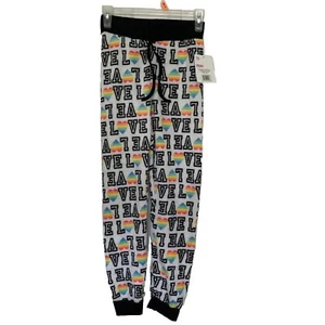 Pantaloni Love Hearts collezione super morbidi e accoglienti piccoli loungewear peluche pull on nuovi - Foto 1 di 10