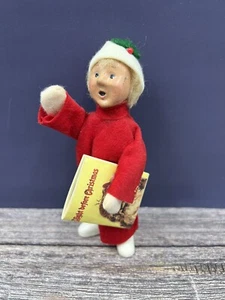 Byers' Choice Small Caroler 1992 figure with Night Before Christmas Book - Picture 1 of 5