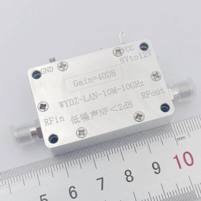 0.01-10G 40dB 50ohms Ganancia LNA RF Banda Ancha Bajo Ruido Amplificador RF Accesorio os67 Foto 1 de 4