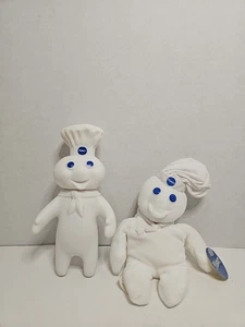Lot of 2 Pillsbury Doughboy Figures – 1971 Vinyl & 1997 Plush w/ Hang Tag! - Picture 1 of 7
