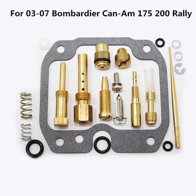 For Can Am Bombardier Rally 175 and 200 2003-2007 Durable Carburetor Rebuild Kit - Image 1 of 4