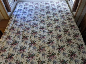 Waverly Rose Floral Comforter Twin Vintage Cottagecore USA Reverse To Batten... - Picture 1 of 9