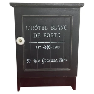 L'HÔTEL BLANC DE PORTE Wooden Key Box 80 Rue Gowonne PARIS - Picture 1 of 8