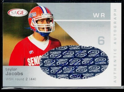 2003 SAGE #A21 Taylor Jacobs Autographs Red #/700 - Image 1 of 2