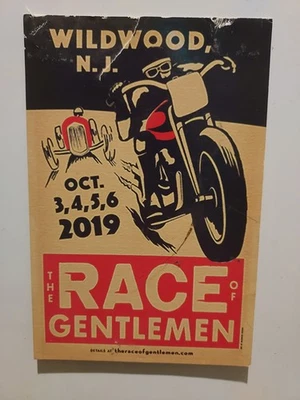 Wildwood NJ The Race of Gentlemen 2019 folleto TROG de colección ¡Fiesta de carreras automáticas! Foto 1 de 2