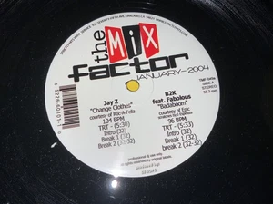 The Mix Factor VTG DJ Compilation Record LP Vinyl 2004 JAY Z, B2K, TLC, NO DOUBT - Picture 1 of 4