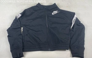 Children's Nike Black Standard Fit Tricot Track Suit Jacket - Youth Size L - Picture 1 of 2