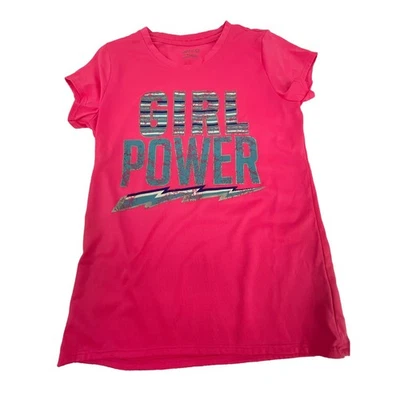 Camiseta BCG Niñas Rosa Niña Power Manga Corta Gráfica Juvenil Talla Grande 12-14 Foto 1 de 4