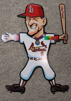 STAN MUSIAL "STAND FOR STAN" SIGNED AUTOGRAPHED CUTOUT PHOTO STL CARDINALS SGA  - Image 1 of 3