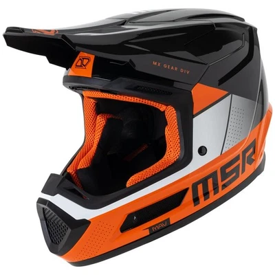 MSR Youth MAV Sensor Dirt Bike Motocross Helmet w/ MIPS Large Black/Orange - Изображение 1 из 4