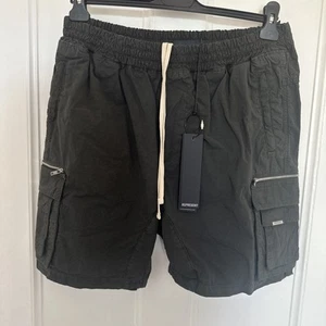 Pantalones cortos cargo Represent nuevos con etiquetas negros talla XL PRECIO DE VENTA SUGERIDO POR EL FABRICANTE 140 £ - Imagen 1 de 8