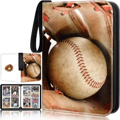 Baseball Card Binder with 440 Double-Sided Sleeves for Collectors and Fans - Image 1 of 4