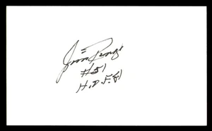 Jim Ringo Autographed Signed 3x5 Index Card Green Bay Packers "HOF 81 - Picture 1 of 2