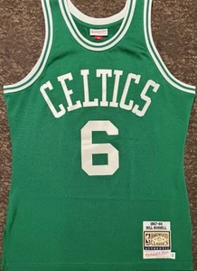 Authentic Mitchell & Ness Boston Celtics Bill Russell Basketball Jersey - Picture 1 of 8