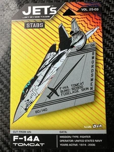 Jet Eyes Grumman F-14A Tomcat Aircraft Skin Panel Tag Completely SOLD OUT - Picture 1 of 5
