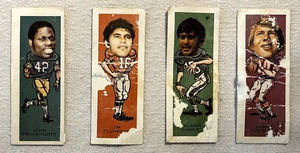 1973-74 VIER (4) Nabisco Confection NFL Pro Faces Mini-Karten - Bild 1 von 3