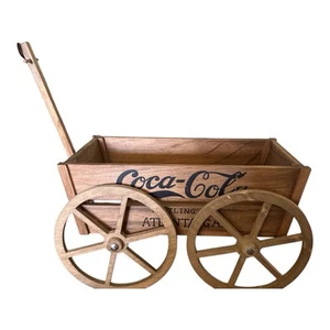 Vintage Franklin Mint Wooden Coca-Cola Wagon Soda Advertising Taiwan 1990s EUC - Picture 1 of 8