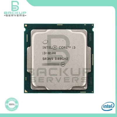 SR3N5 Intel Core i3-8100 Quad-Core 3.60GHz FCLGA1151 6MB 65W Desktop Processor - Image 1 of 3
