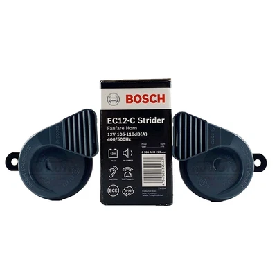 Car Horn BOSCH HORN SET 12V 105-118dB(A)(400/500Hz) BLACK code EC12-C - Image 1 of 4