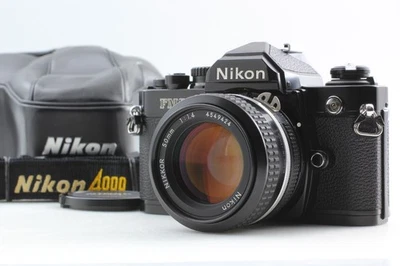 Late S/N:867xxxx【Near MINT】 Nikon New FM2 Black + Ai 50mm f/1.4 Lens from JAPAN - Image 1 of 4
