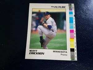 Scott Erickson Minn Twins 1991 Star Company The Future Proof PROMO 200 MADE ? - Picture 1 of 4