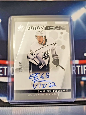 2022-23 SP Authentic Samuel Fagemo Future Watch Auto RC Update #'ed /999 #132 - Image 1 of 2
