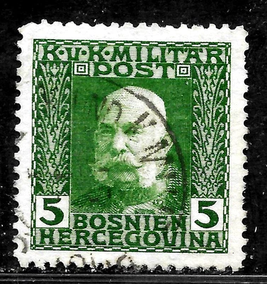 HICK GIRL-OLD USED BOSNIA & HERZEGOVINA SC#M68   EMPEROR FRANZ-JOSEF      X6123 - Image 1 of 2