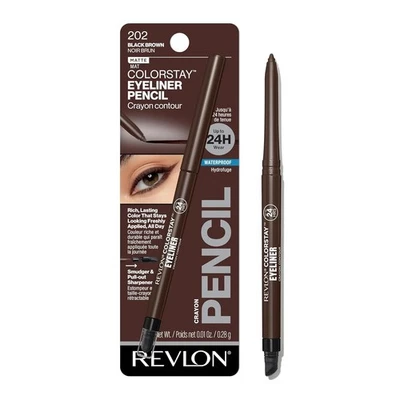 Revlon ColorStay Pencil Waterproof Eyeliner, Smudge-Proof, Eye Makeup with Built - Image 1 of 4