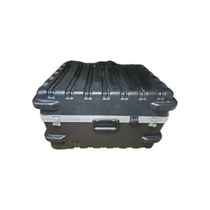 Large Chicago Case Co. Company Heavy Duty Black Travel Case W/ Wheels - Picture 1 of 19