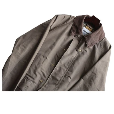 Barbour x EDIFICE Long Coat Size 40 Light Brown Corduroy Collar Urban Model F/S - Image 1 of 4