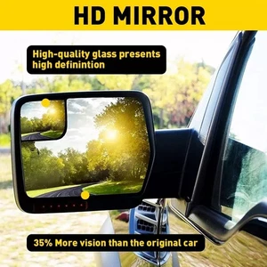 For 2011-14 Ford F150 Rear View Mirror Heated Lens Reflector Glass Driver Side - Picture 1 of 9