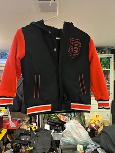 S.F. Giants JH Design Wende Bomber College Jacke Herren Small schwarz/orange - Bild 1 von 13