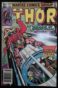 Marvel Comics The Mighty Thor Chaos At Canaveral Vol 1 Nº 317 Marzo 1982 - Imagen 1 de 5