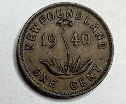 1940 Newfoundland Canada - 1 One Cent KM#18 - World Coin Cover