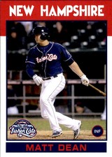 2016 New Hampshire Fisher Cats Grandstand #9 Matt Dean Edmond Oklahoma OK Card