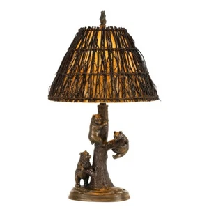 Cal Lighting Bear 29.5" Height Resin Table Lamp, Cast Bronze - BO-2663TB - Picture 1 of 1